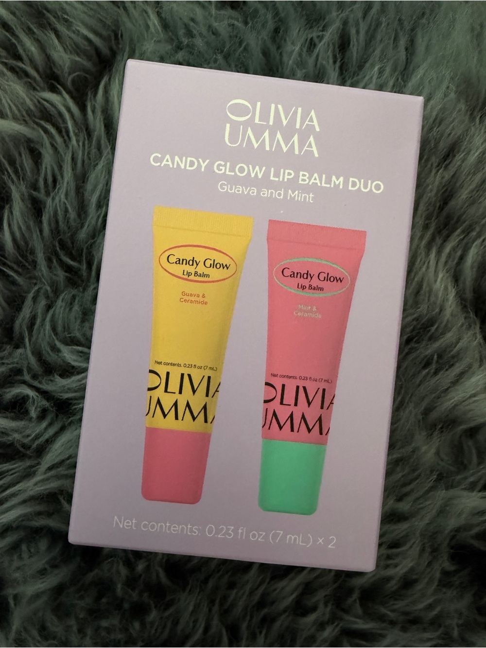 NEW! Olivia Umma Candy Glow Lip Balm Duo mini - Guava & Mint